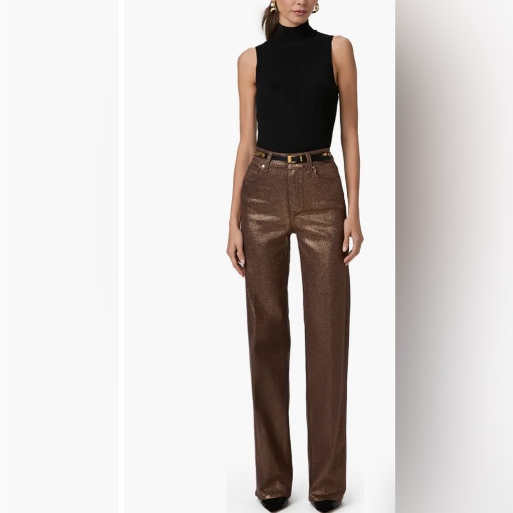 Women's Metallic Brown Jeans
Sasha Coated High Waist Wide Leg Jeans - Picture 3 of 11